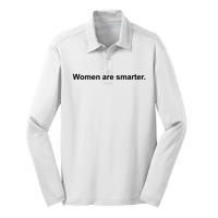 Women Are Smarter Silk Touch Performance Long Sleeve Polo