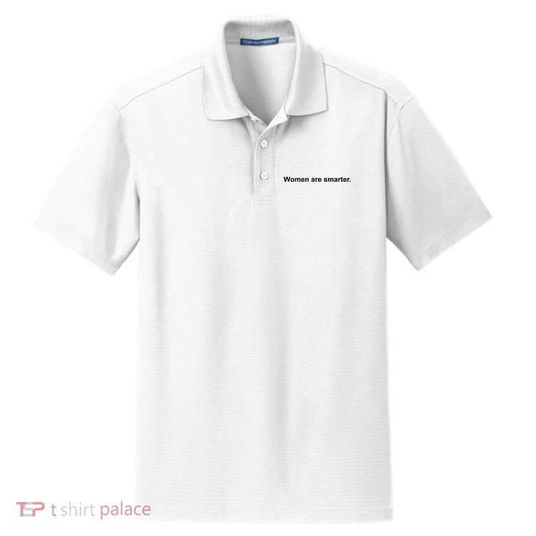 Women Are Smarter Dry Zone Grid Polo