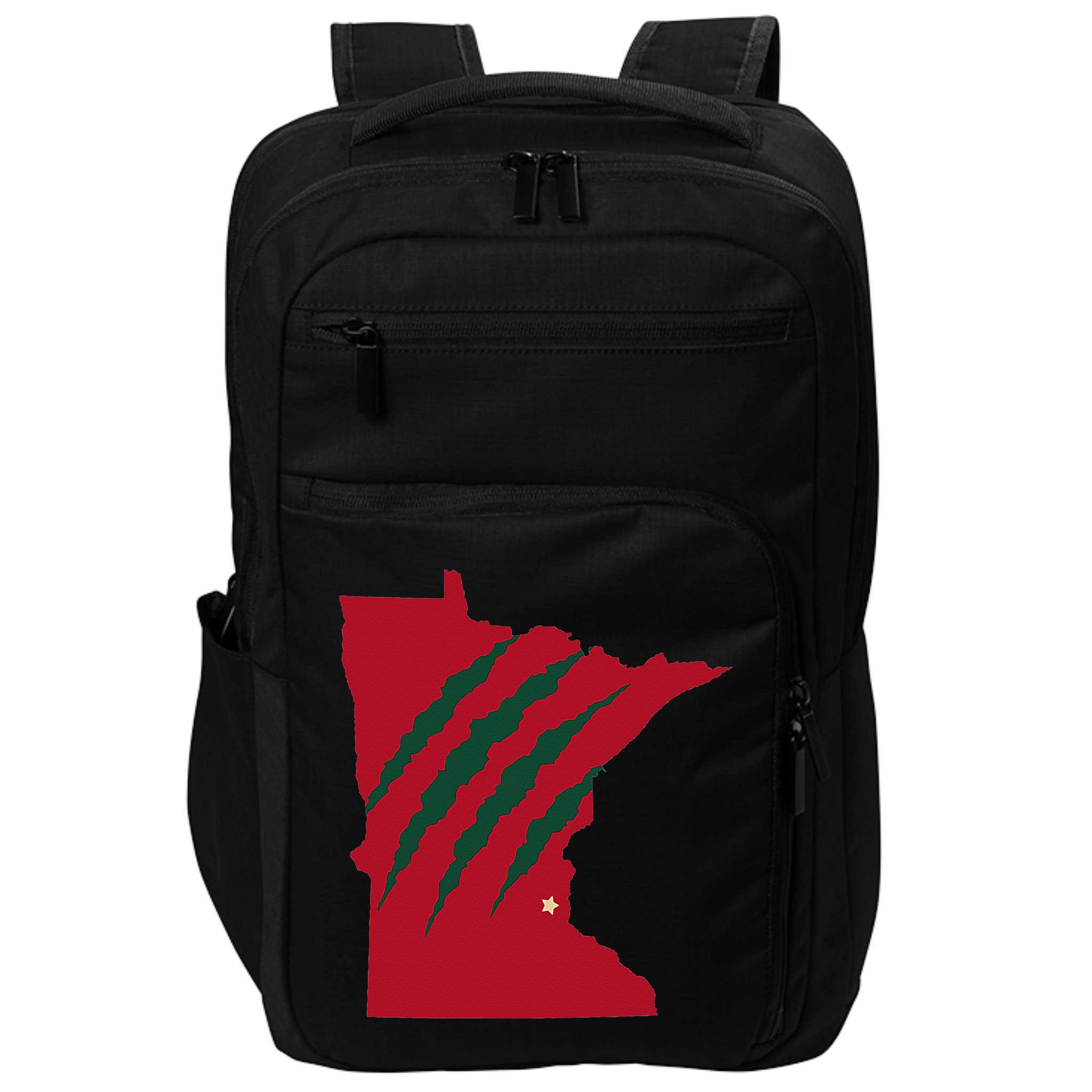 Wild Animal Scratches Through Minnesota Impact Tech Backpack