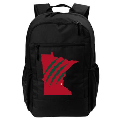 Wild Animal Scratches Through Minnesota Backpack