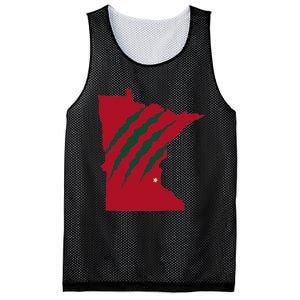 Wild Animal Scratches Through Minnesota Mesh Reversible Basketball Jersey Tank