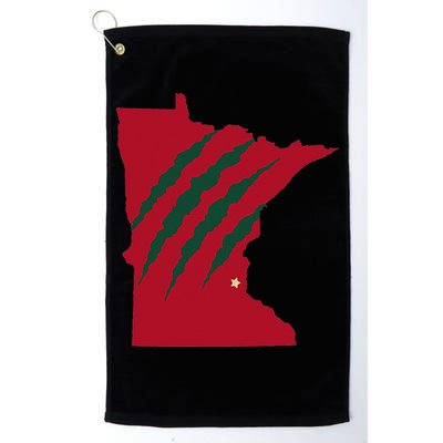 Wild Animal Scratches Through Minnesota Golf Towel