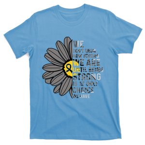 We Are Strongmeaningful Gift Melanoma Cancer Support Ribbon Gift T-Shirt