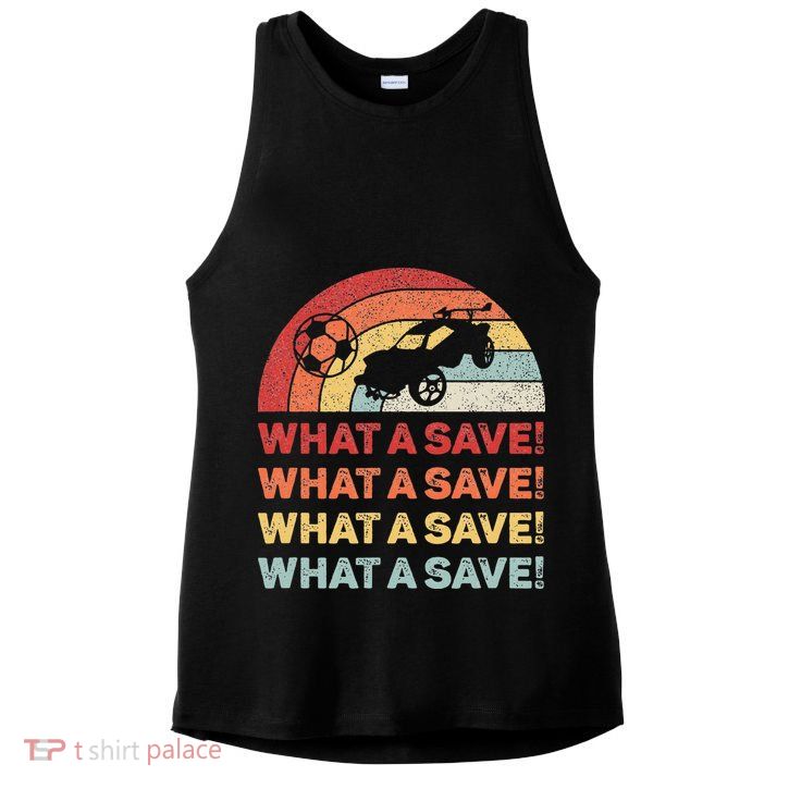 What A Save Rocket Soccer Car League Ladies PosiCharge Tri-Blend Wicking Tank