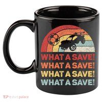 What A Save Rocket Soccer Car League 11oz C Handle Ceramic Mug