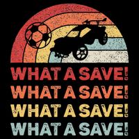 What A Save Rocket Soccer Car League Flat Bill Trucker Hat