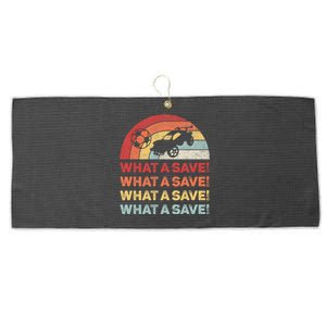 What A Save Rocket Soccer Car League Large Microfiber Waffle Golf Towel