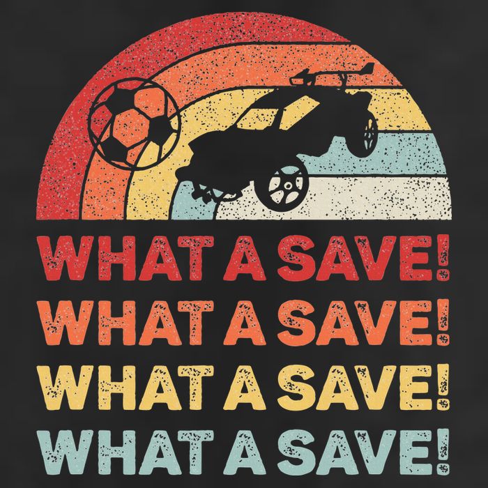 What A Save Rocket Soccer Car League Golf Towel
