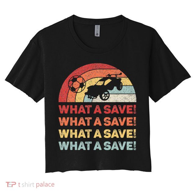 What A Save Rocket Soccer Car League Crop Top