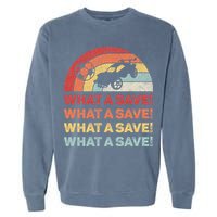 What A Save Rocket Soccer Car League Garment-Dyed Sweatshirt
