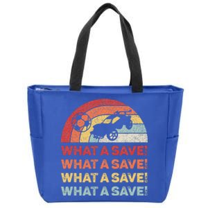 What A Save Rocket Soccer Car League Zip Tote Bag