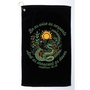 Wise As Serpents Innocent As Doves Christian Bible Verse Platinum Collection Golf Towel