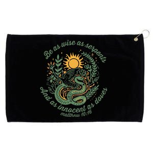 Wise As Serpents Innocent As Doves Christian Bible Verse Grommeted Golf Towel