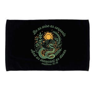 Wise As Serpents Innocent As Doves Christian Bible Verse Microfiber Hand Towel