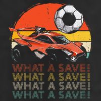 What A Save Retro Rocket Soccer Car 7 Panel Mesh Trucker Snapback Hat