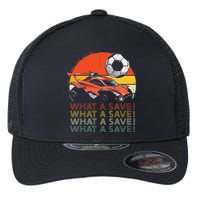 What A Save Retro Rocket Soccer Car Flexfit Unipanel Trucker Cap
