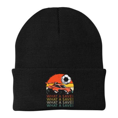 What A Save Retro Rocket Soccer Car Beanie