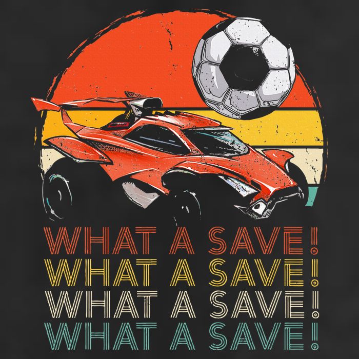 What A Save Retro Rocket Soccer Car Golf Towel