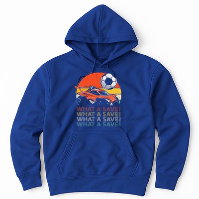 What A Save Retro Rocket Soccer Car Hoodie