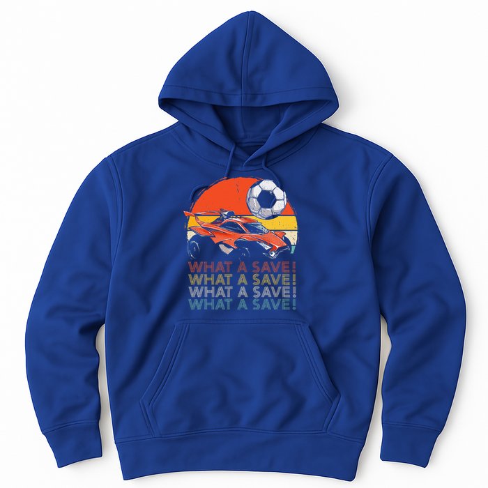 What A Save Retro Rocket Soccer Car Hoodie