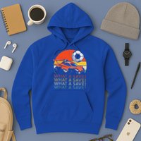 What A Save Retro Rocket Soccer Car Hoodie