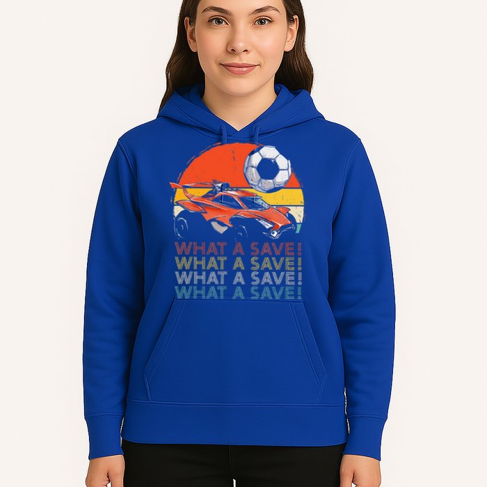 What A Save Retro Rocket Soccer Car Hoodie