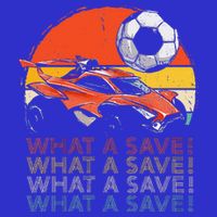 What A Save Retro Rocket Soccer Car Sweatshirt