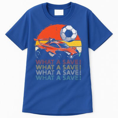 What A Save Retro Rocket Soccer Car Tall T-Shirt