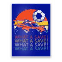 What A Save Retro Rocket Soccer Car Poster