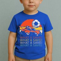 What A Save Retro Rocket Soccer Car Toddler T-Shirt
