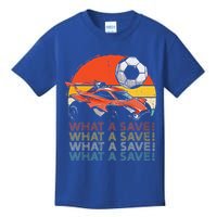 What A Save Retro Rocket Soccer Car Kids T-Shirt