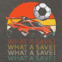What A Save Retro Rocket Soccer Car Cotton Canvas Backpack