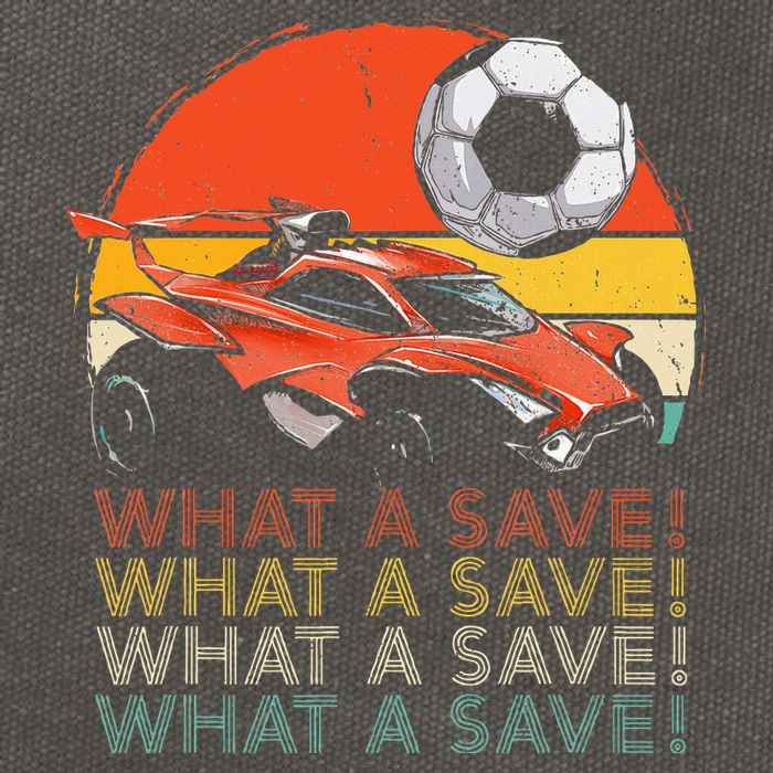 What A Save Retro Rocket Soccer Car Cotton Canvas Backpack