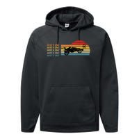 What A Save Vintage Retro Rocket Soccer Car League Performance Fleece Hoodie