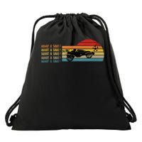 What A Save Vintage Retro Rocket Soccer Car League Drawstring Bag