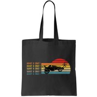 What A Save Vintage Retro Rocket Soccer Car League Tote Bag