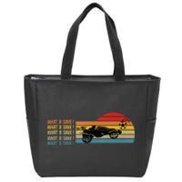 What A Save Vintage Retro Rocket Soccer Car League Zip Tote Bag