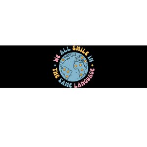 We All Smile In The Same Language Funny Esl Teacher Bumper Sticker