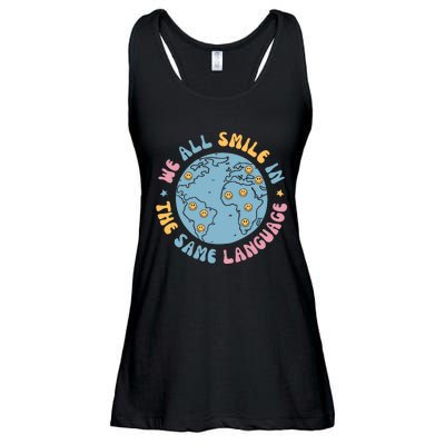 We All Smile In The Same Language Funny Esl Teacher Ladies Essential Flowy Tank