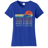 What A Save Vintage Retro Rocket Soccer Car League Women's T-Shirt