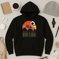 What A Save Vintage Retro Rocket Soccer Car Hoodie