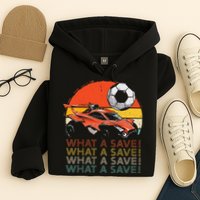 What A Save Vintage Retro Rocket Soccer Car Hoodie