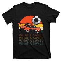 What A Save Vintage Retro Rocket Soccer Car T-Shirt