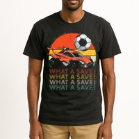 What A Save Vintage Retro Rocket Soccer Car Tall T-Shirt