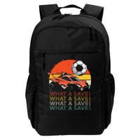 What A Save Vintage Retro Rocket Soccer Car Backpack