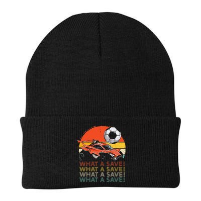 What A Save Vintage Retro Rocket Soccer Car Beanie