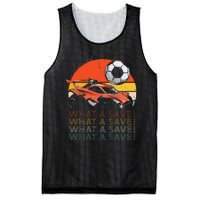 What A Save Vintage Retro Rocket Soccer Car Mesh Reversible Basketball Jersey Tank