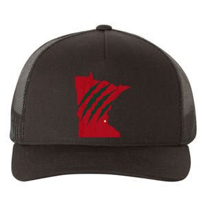 Wild Animal Scratches Through Minnesota Yupoong Adult 5-Panel Trucker Hat