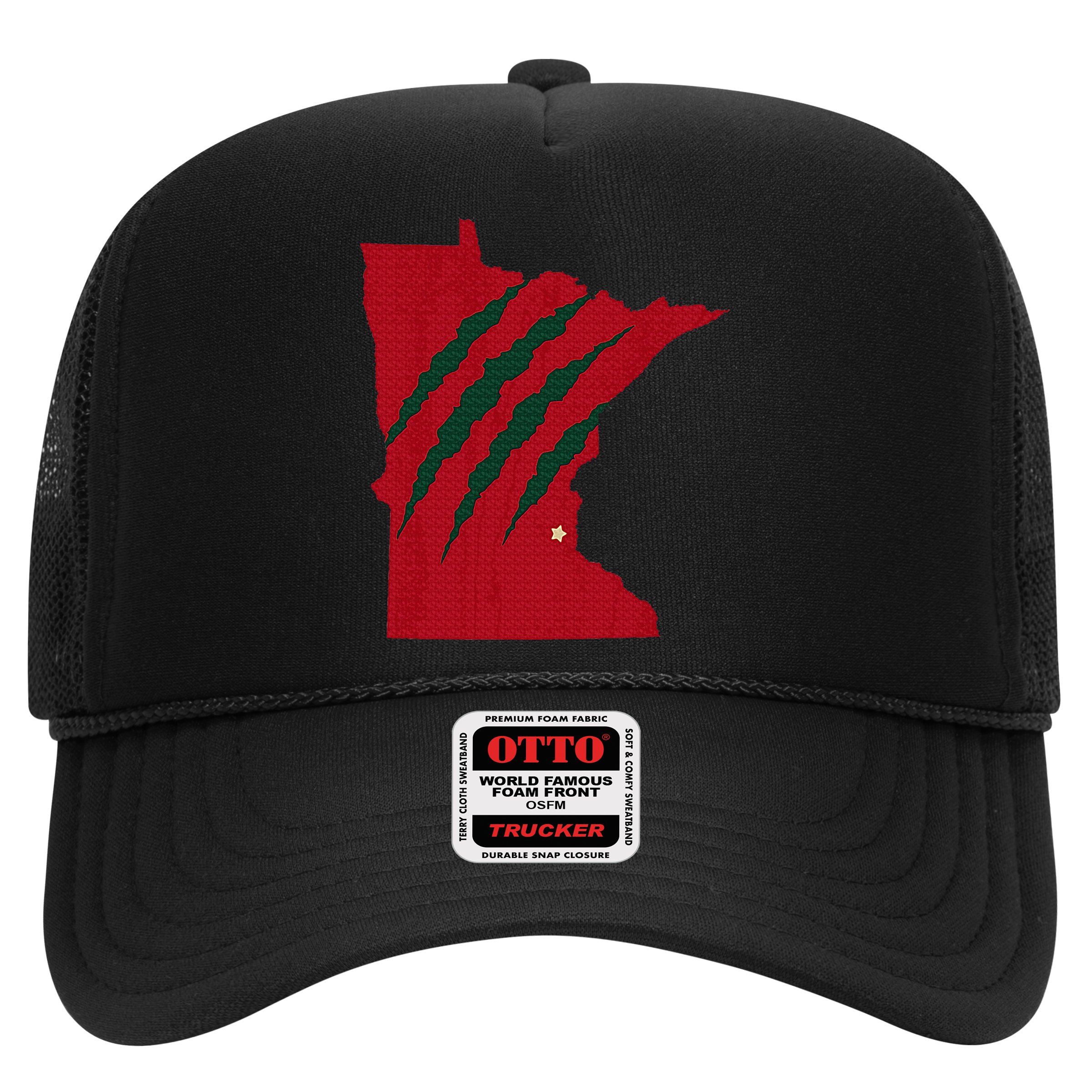 Wild Animal Scratches Through Minnesota Hat
