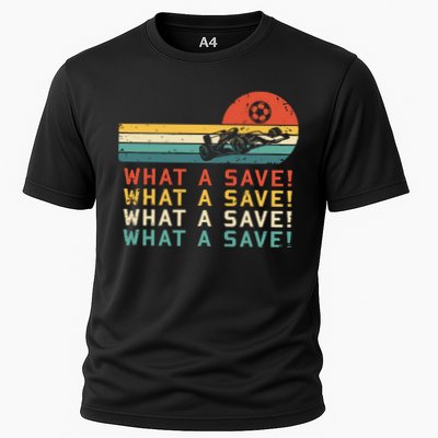 What A Save Vintage Retro Rocket Soccer Car League Performance Shirt